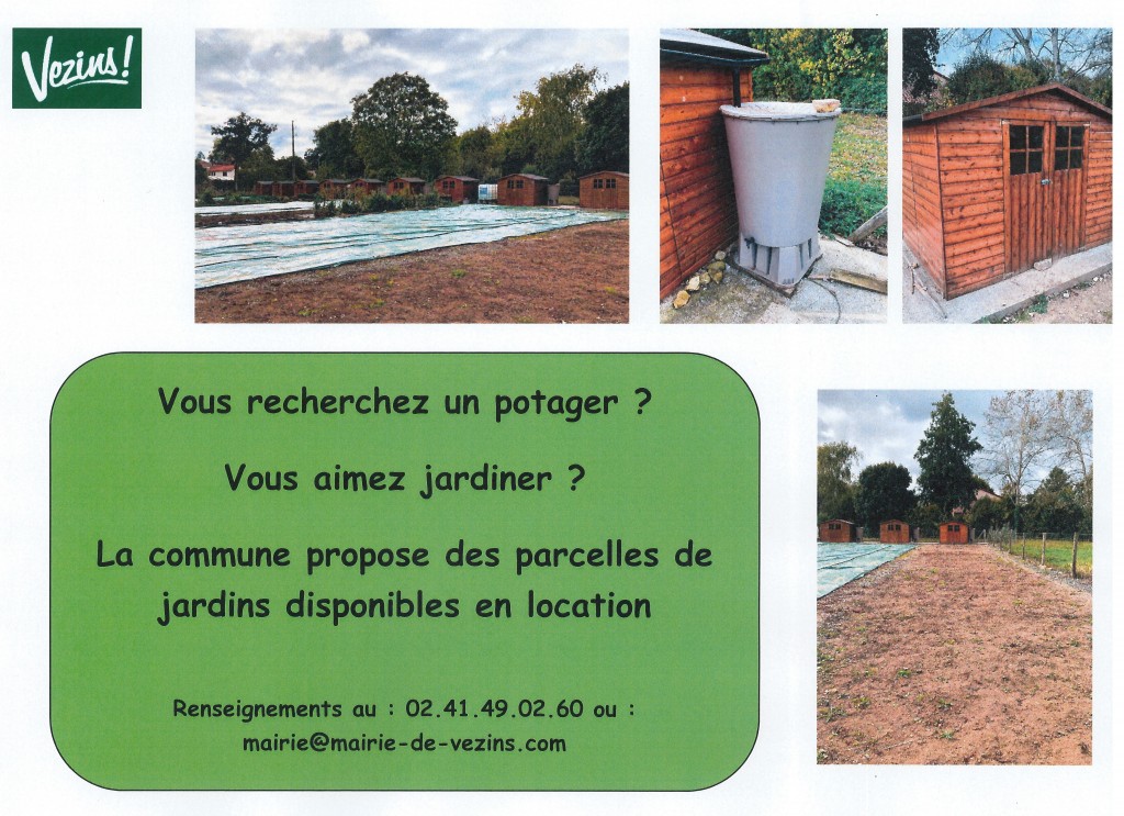 Jardins communaux - Affichage borne et site