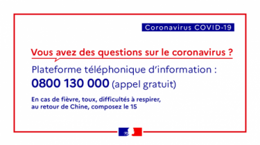 Coronavirus – Les bons gestes à adopter