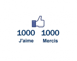 1000 J’aime sur notre page Facebook !