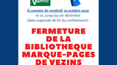 Fermeture de la bibliothèque Marque-Pages