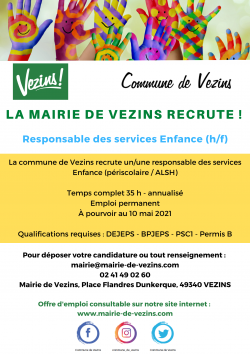 Offre d’emploi – Responsable du Service Enfance