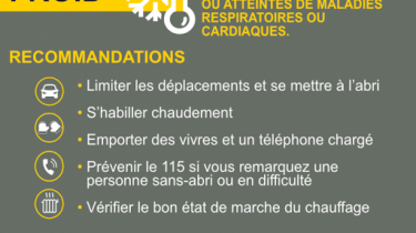 Déclanchement du dispositif « Vagues de froid » en Maine-et-Loire