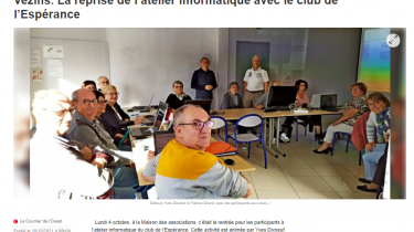 Le Courrier de l’Ouest – 10.10.2021