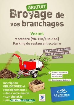 Broyage de vos branchages – Samedi 9 octobre