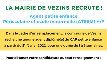 Recrutement agent petite enfance