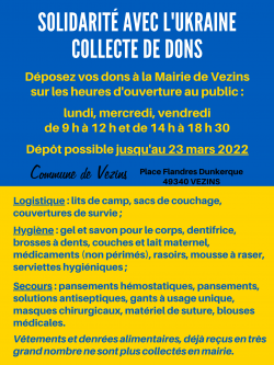  Solidarité Ukraine : faites un don !