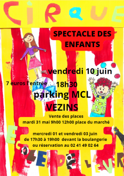 Spectacle de cirque de l’école de l’Evre