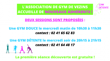 Rejoignez l’association de gym !