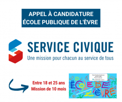 École de l’Èvre recrutement Service Civique