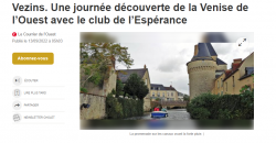 Le Courrier de l’Ouest du 13.09.2022