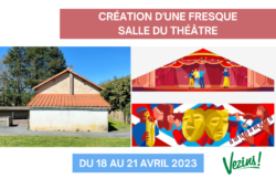 CREATION D’UNE FRESQUE SALLE DU THEATRE 