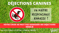 PROPRETÉ – Déjections canines