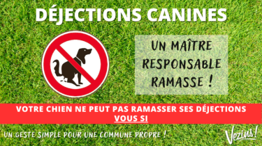 PROPRETÉ – Déjections canines