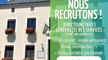 Offre d’emploi – Directeur Général des Services