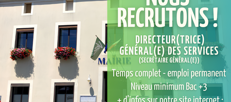 Offre d’emploi – Directeur Général des Services