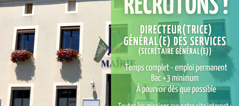 OFFRE D’EMPLOI – DIRECTEUR(TRICE) GÉNÉRAL(E) DES SERVICES