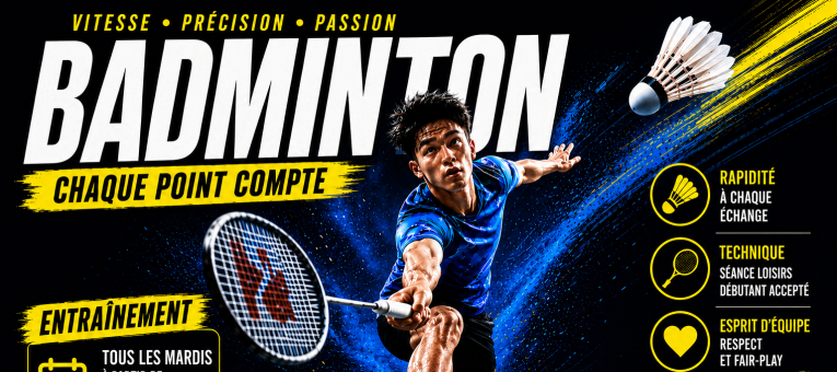 Envie de découvrir le Badminton ?